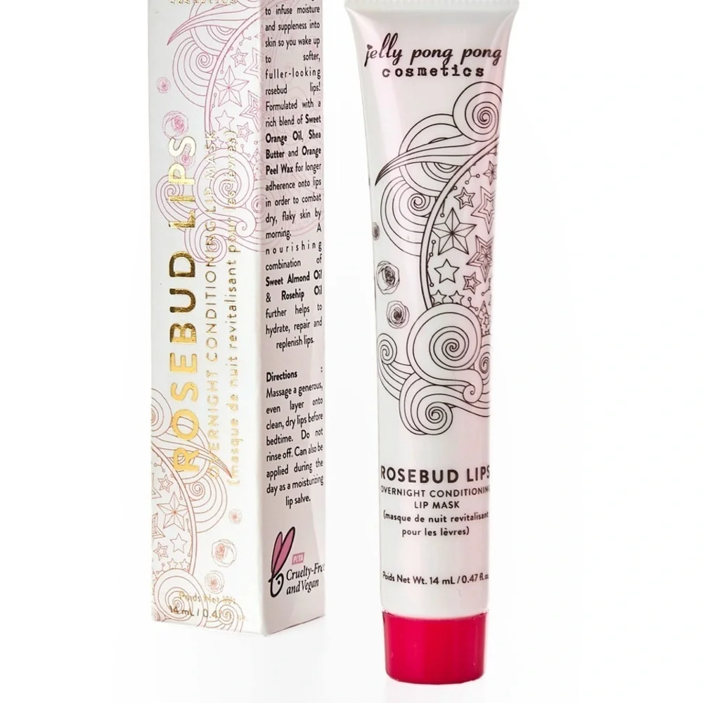 JELLY PONG PONG Rosebud Lips Overnight Conditioning Lip Mask